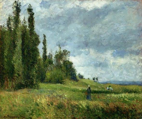 CamillePissarro-LaCotedesGroettesPontoiseGrayWeather1