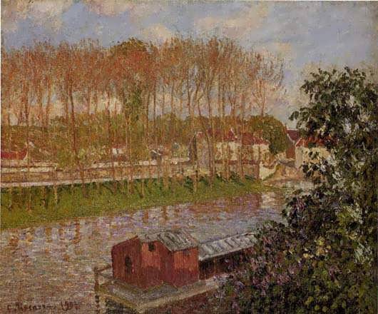 CamillePissarro-SettingSunatMoret1