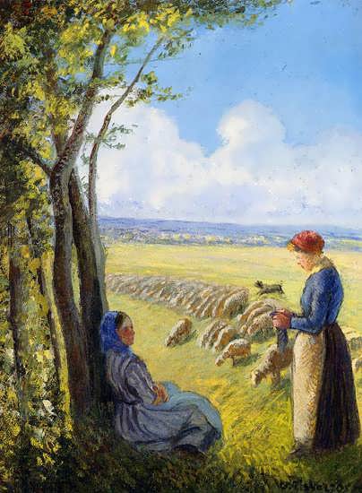 CamillePissarro-Shepherdesses2