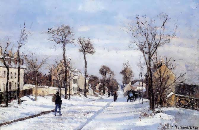 CamillePissarro-StreetintheSnowLouveciennes1