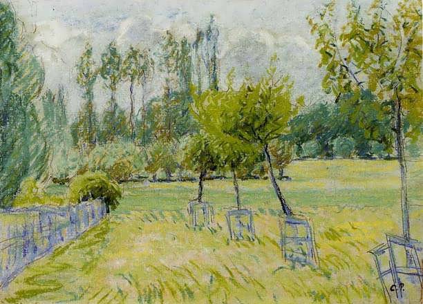 CamillePissarro-StudyofAppleTreesatEragny1