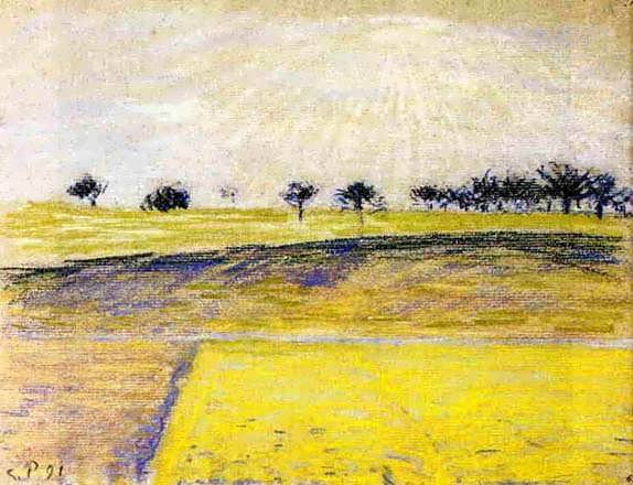 CamillePissarro-SunriseovertheFieldsEragny1