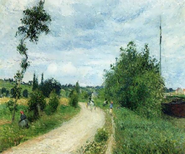 CamillePissarro-TheAuversRoadPontoise1