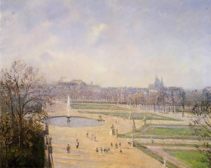 CamillePissarro-TheBassindesTuileriesAfternoonSun1