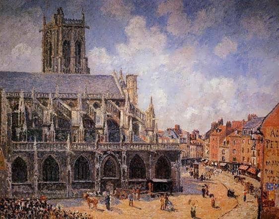 CamillePissarro-TheChurchofSaint-JacquesDieppeMorningSun1