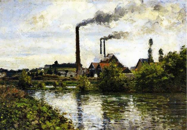 CamillePissarro-TheFactoryatPontoise1