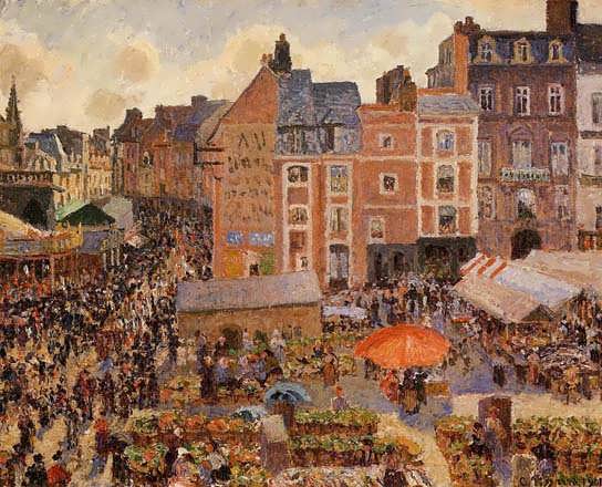 CamillePissarro-TheFairDieppeSunnyAfternoon1