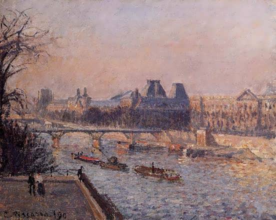 CamillePissarro-TheLouvreAfternoon1