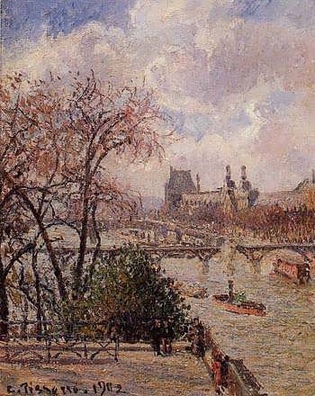 CamillePissarro-TheLouvreGrayWeatherAfternoon1