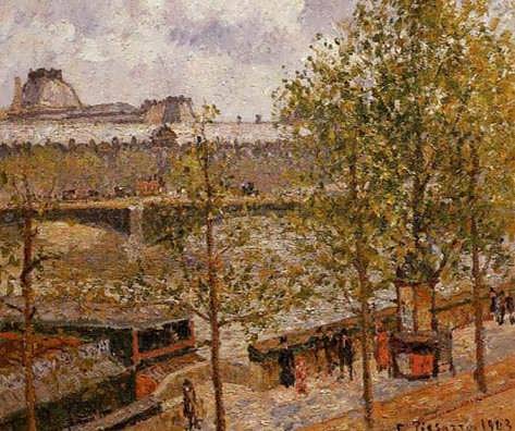 CamillePissarro-TheLouvreMorningSunQuaiMalaquais1