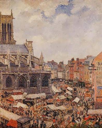 CamillePissarro-TheMarketbytheChurchofSaint-JacquesDieppe1