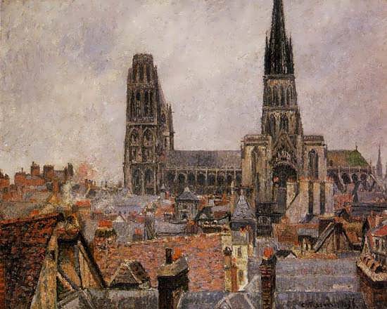 CamillePissarro-TheRoofsofOldRouenGreyWeatherakaTheCathedral1