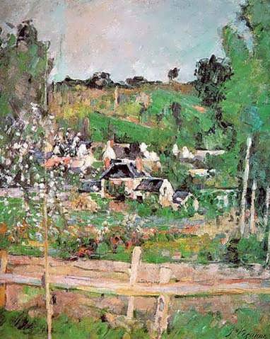 Cezanne-ViewofAuvers-sur-OiseakaTheFence