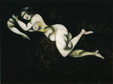 Chagall-NudeLyingDown