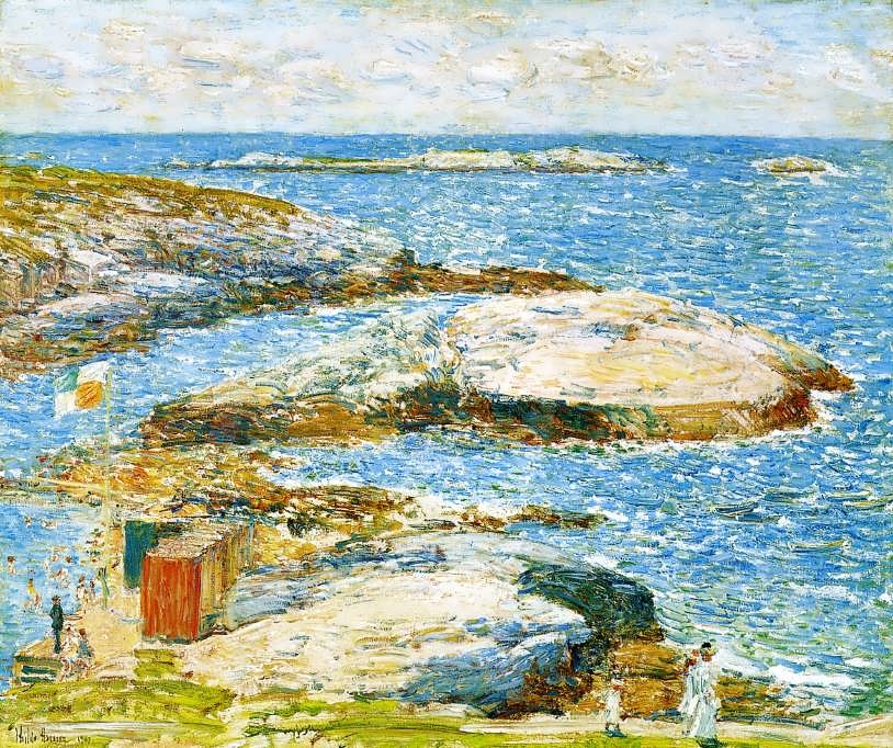 FrederickChildeHassam-BathingPoolAppledore