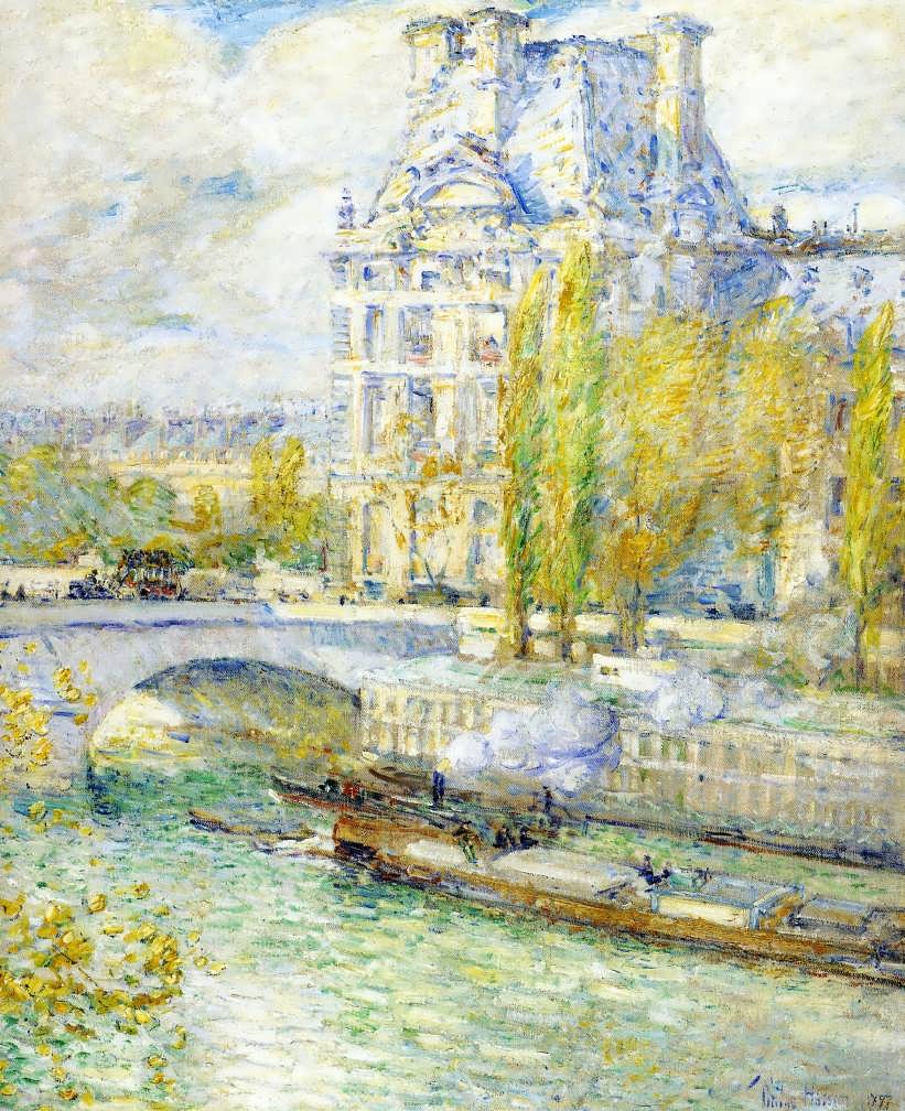 FrederickChildeHassam-LeLouvreetlePontRoyal1