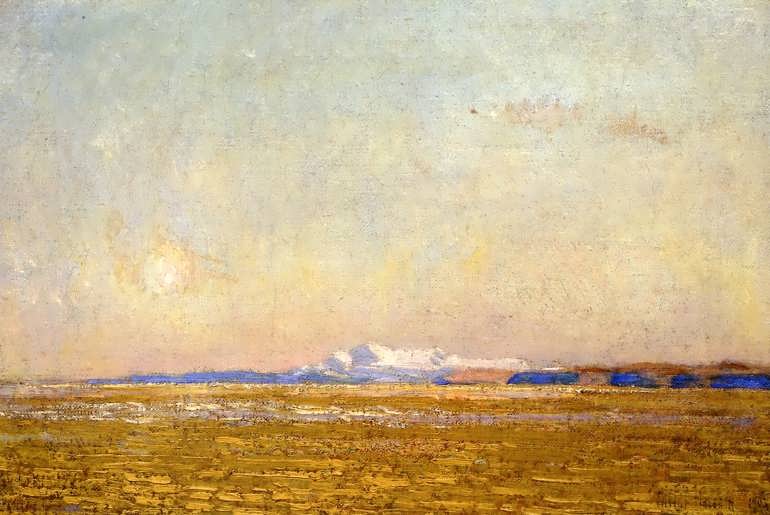 FrederickChildeHassam-MoonriseatSunsetHarneyDesert1