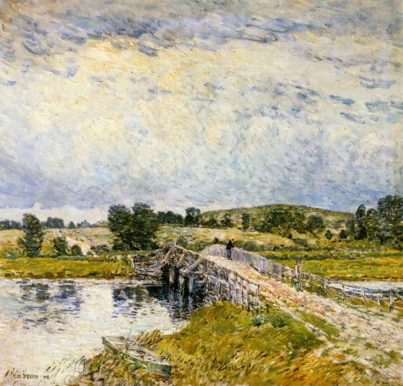 FrederickChildeHassam-OldLymeBridge1