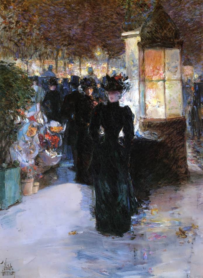 FrederickChildeHassam-ParisNocturne1