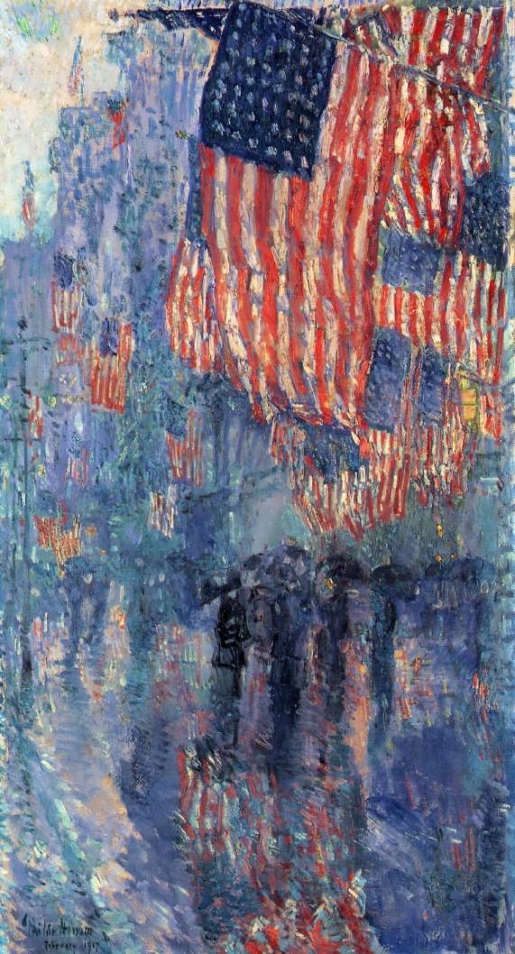 FrederickChildeHassam-TheAvenueintheRain1