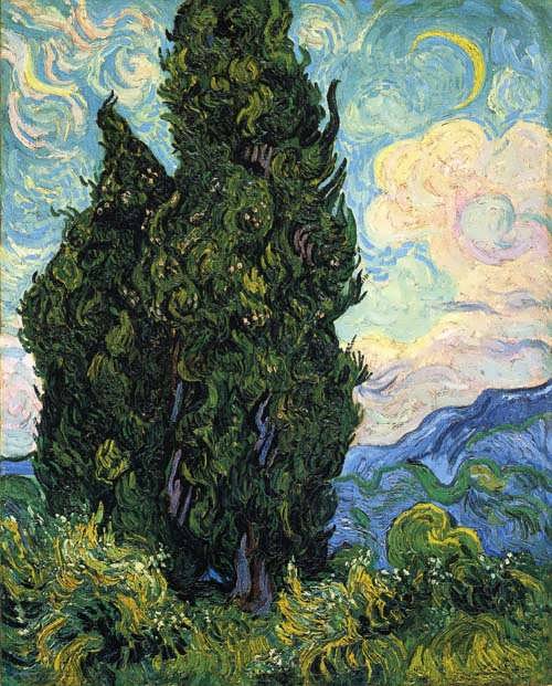 Gogh-Cypresses