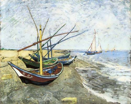 Gogh-FishingboatsontheBeachatLesSaintes-Maries-de-la-Mer