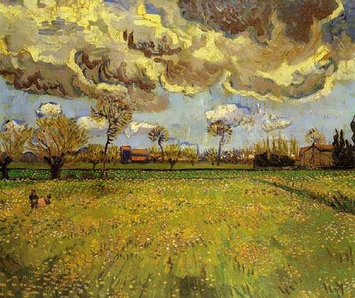 Gogh-LandscapeunderaStormySky