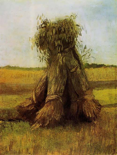 Gogh-SheavesofWheatinaField1