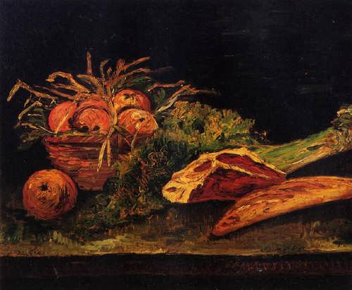 Gogh-StillLifewithApplesMeatandaRoll1