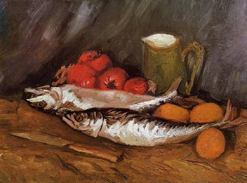 Gogh-StillLifewithMackerelsLemonsandTomatoes1