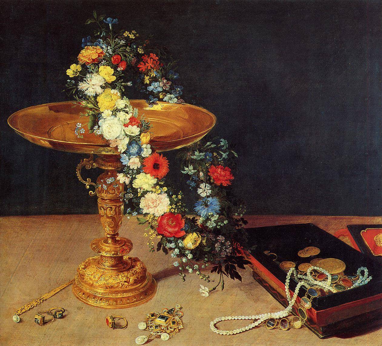 JanBruegeltheElder-StillLifewithGarlandandGoldenTazza2