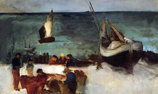 Manet-BerckSeascape-FishingBoatsandFishermen1