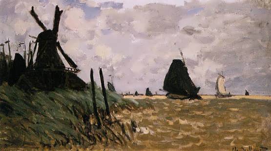 Monet-WindmillnearZaandam
