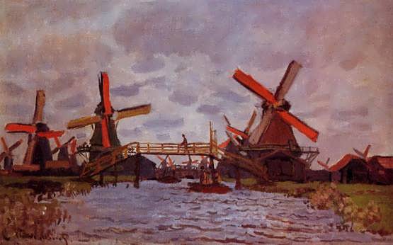 Monet-WindmillsnearZaandam