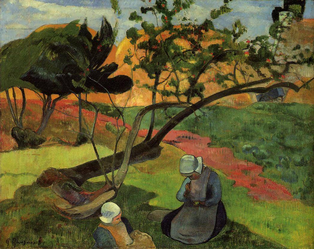 PaulGauguin-LittleGirlsakaLandscapewithTwoBretonGirls1