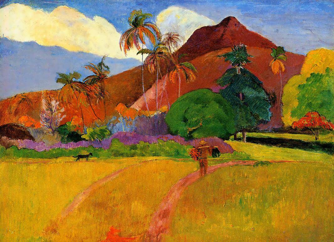 PaulGauguin-MountainsinTahiti1