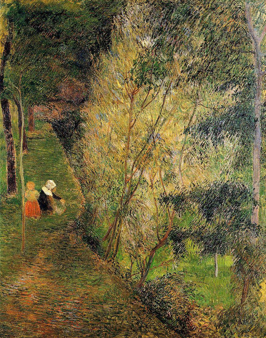 PaulGauguin-Pont-AvenWomanandChild1