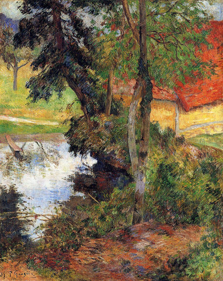 PaulGauguin-RedRoofbytheWater1