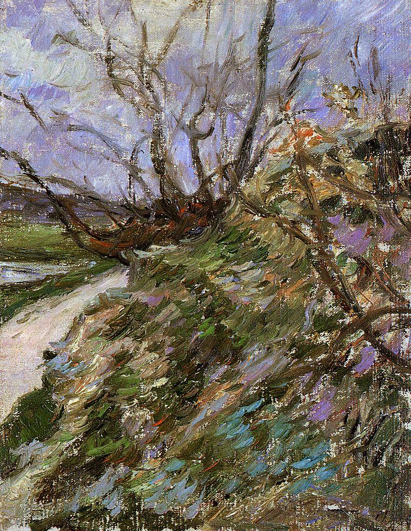 PaulGauguin-RiverBankinWinterstudy1