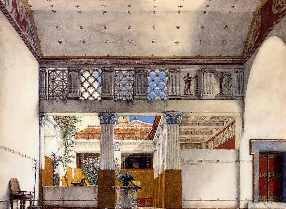 SirLawrenceAlma-Tadema-InteriorofCaiusMartiussHouse