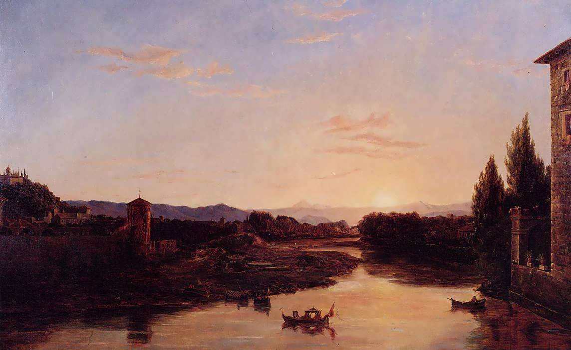 ThomasCole-SunsetontheArno1