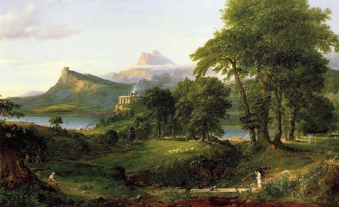 ThomasCole-TheCourseofEmpireTheArcadianorPastoralState1