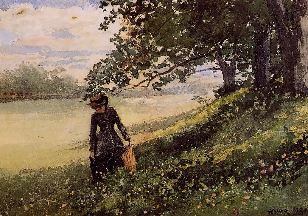 WinslowHomer-YoungWomanwithaParasol1