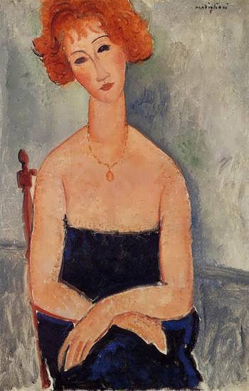 AmedeoModigliani-ReadheadWearingaPendant