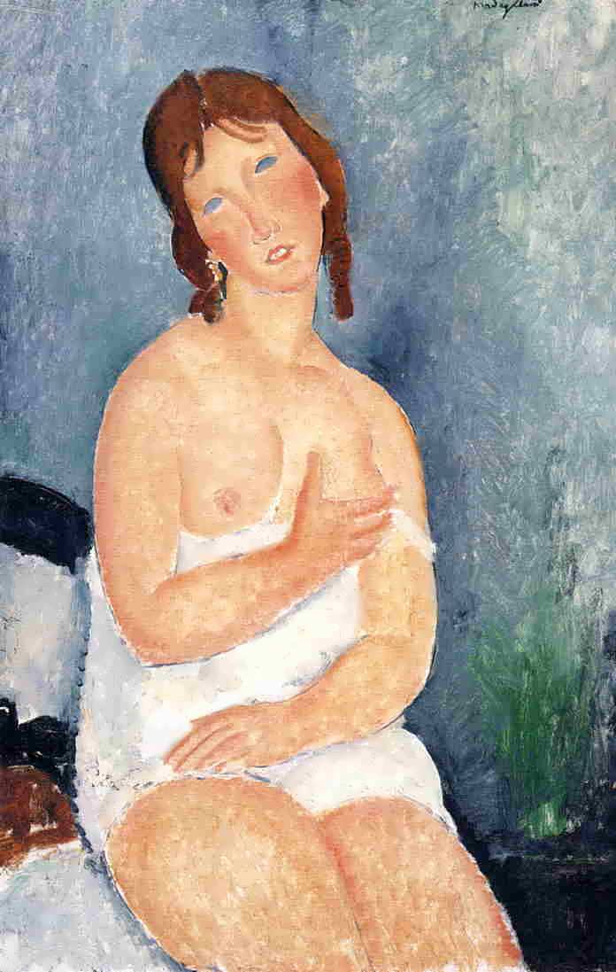 AmedeoModigliani-TheDairymaidakaRedHairedYoungWomaninShift1