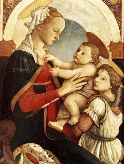 Botticelli_Madonnawithchildandanangel