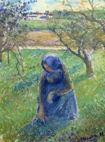 CamillePissarro-GatheringHerbs1