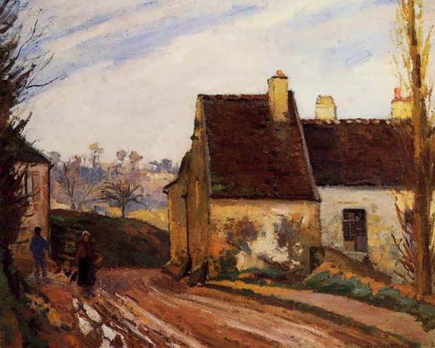 CamillePissarro-HomesneartheOsny1