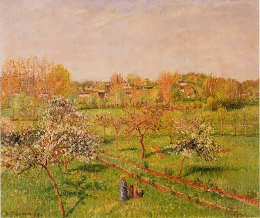 CamillePissarro-MorningFloweringAppleTreesEragny