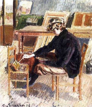 CamillePissarro-PaulPaintingStudy